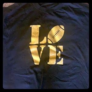 Love football oversized t-shirt